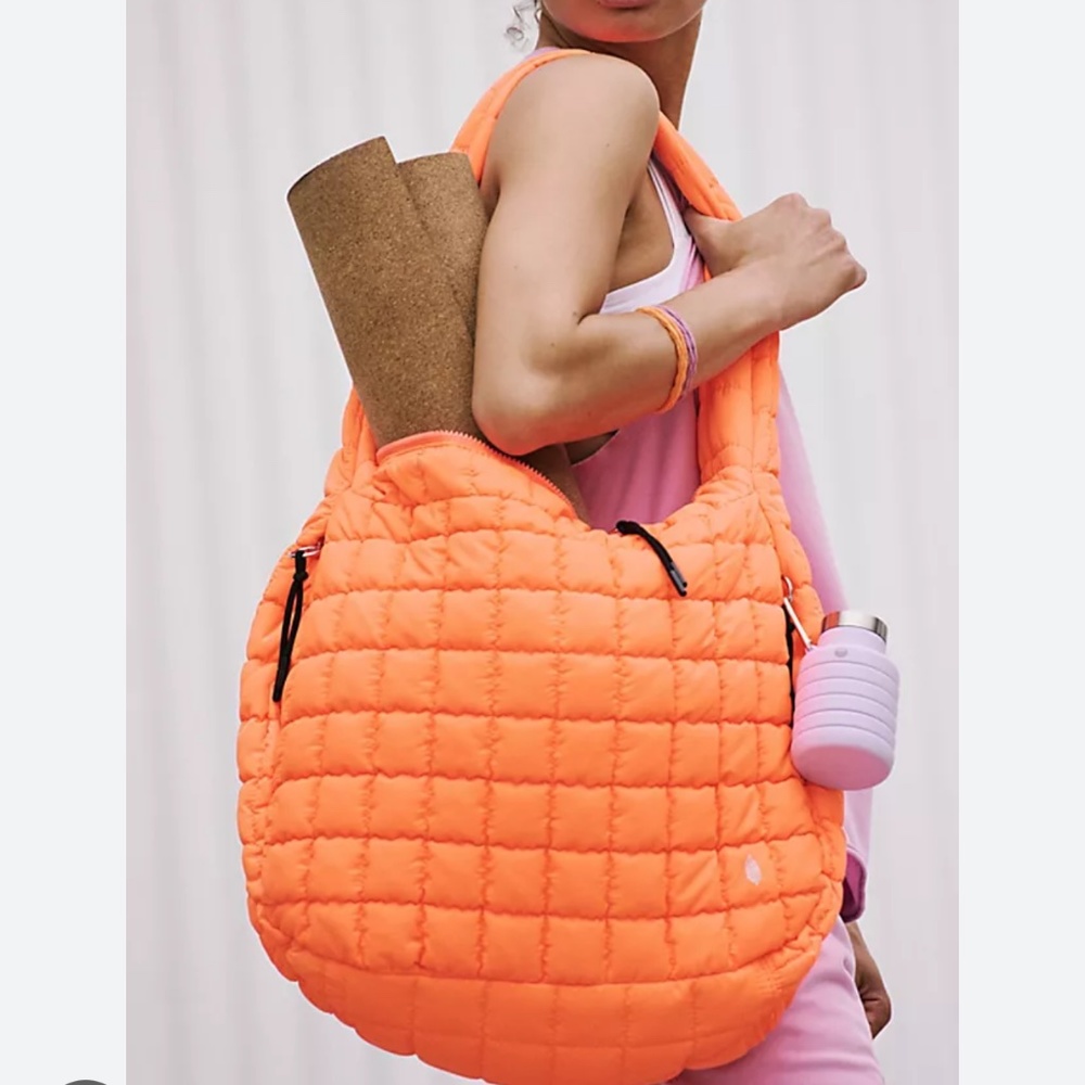 FP Movement Quilted Carryall Electric Orange